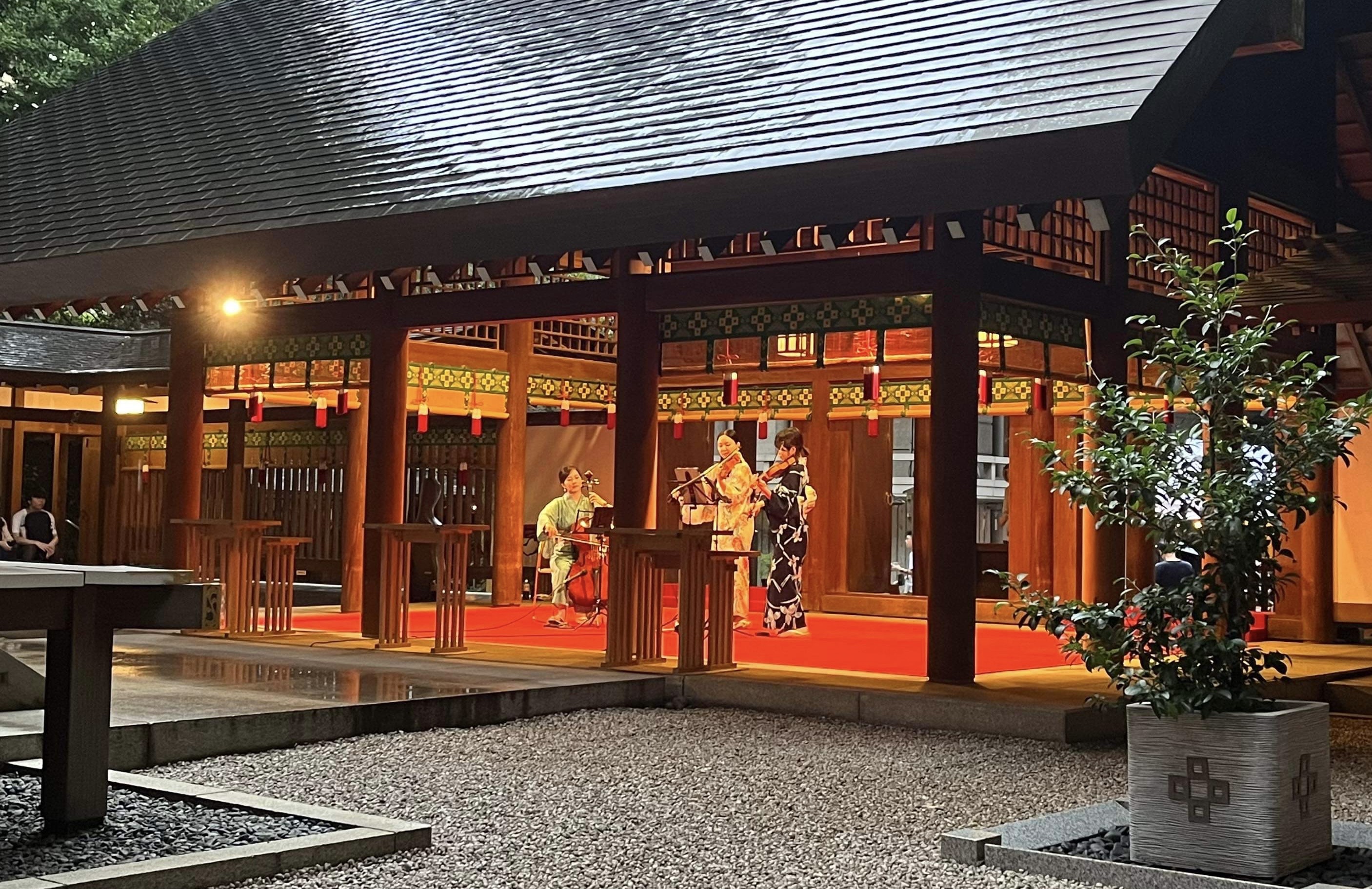 乃木神社での出張演奏